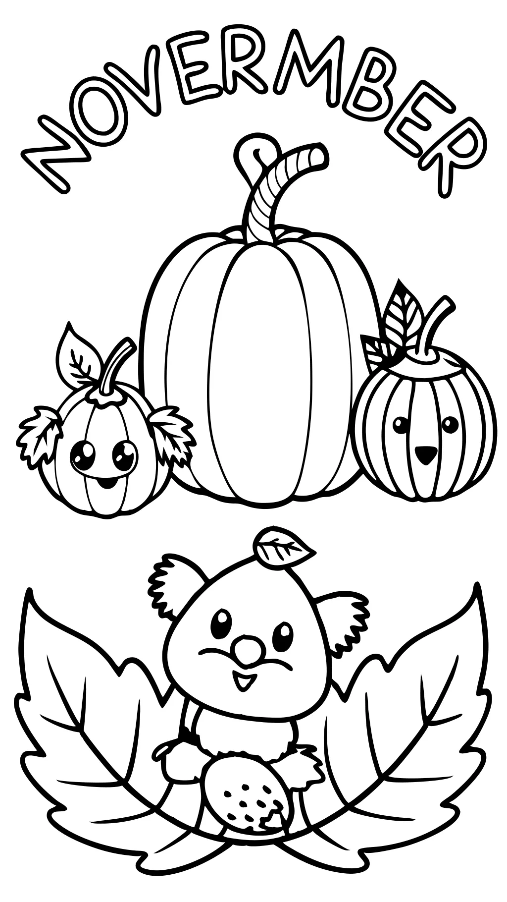 november coloring pages free